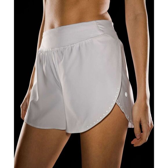 Lululemon Fast and Free Reflective High-Rise Classic-Fit Short 3" *White - Picture 6 of 11